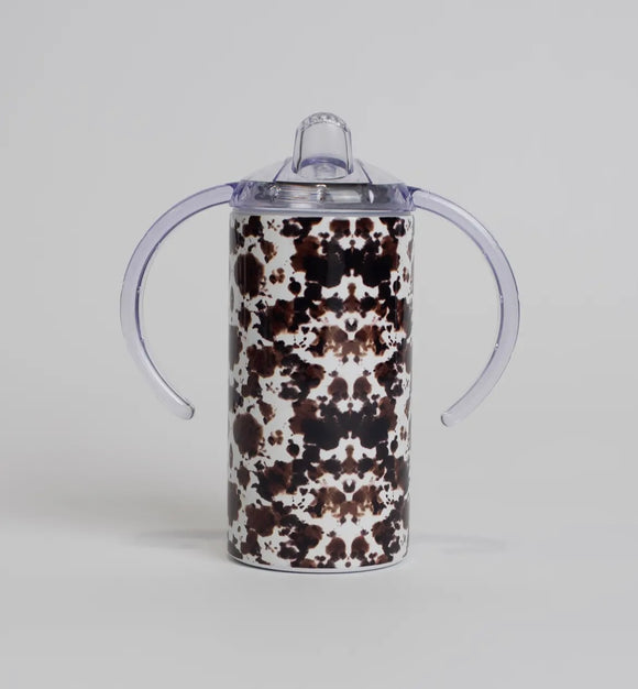 Cow Print Sippy Cup