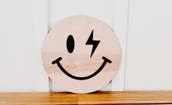 Smiley Round Face Sign