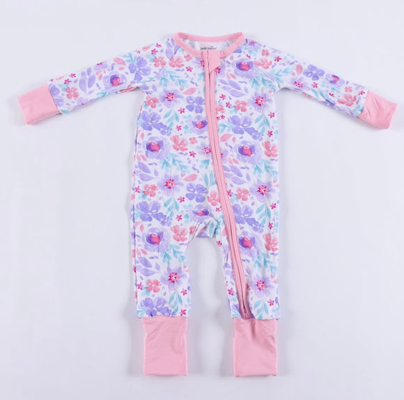 Bundles & Bliss Pastel Floral Bamboo Sleeper