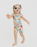 Sweet Blooms Athletic Romper