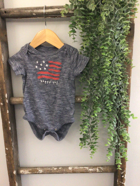 Happy 4th onesie-3M