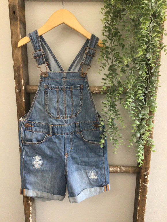 OshKosh distressed Jean bibs-5