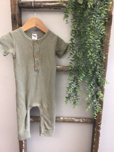 Modern moments green knit romper- 12M