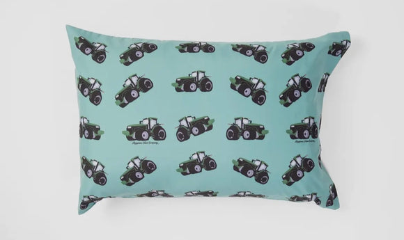Big Green Tractor Pillow Case