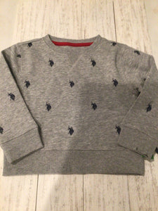 NWT US Polo gray crew-3T