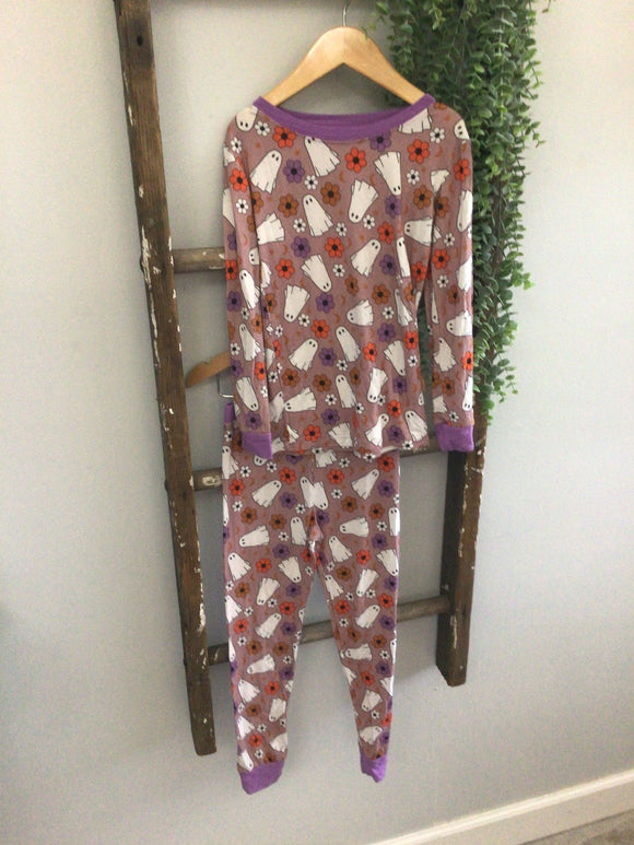 Floral ghost pjs- 5/6T