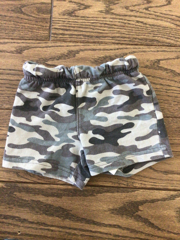 Gray Camo Shorts - 6/9M