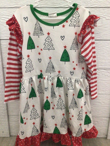 Christmas tree dress-4T