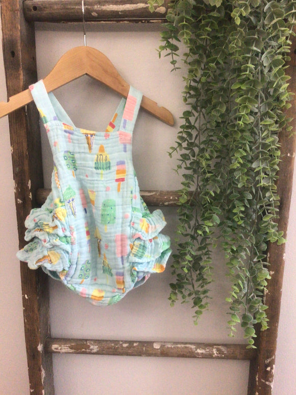 Angel Dear ice cream bubble romper-6/12M