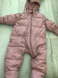 Old Navy pink snowsuit-3/6M