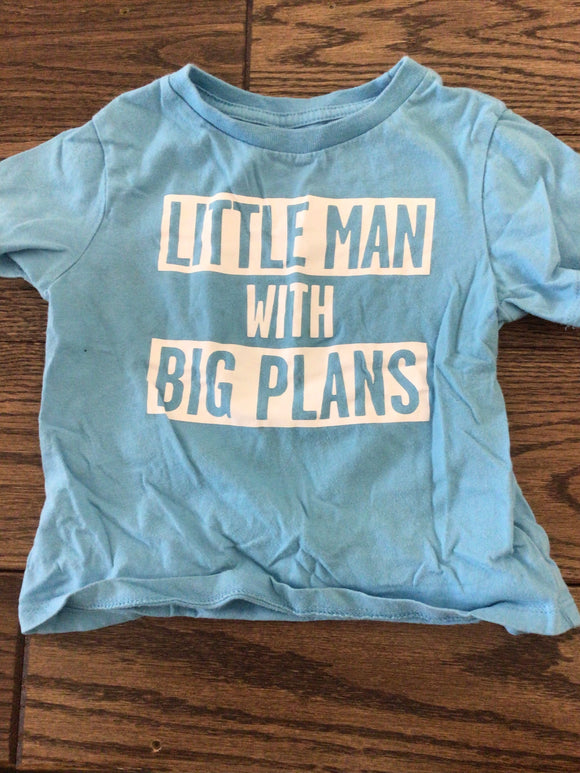 Little man big plans tshirt-18/24M