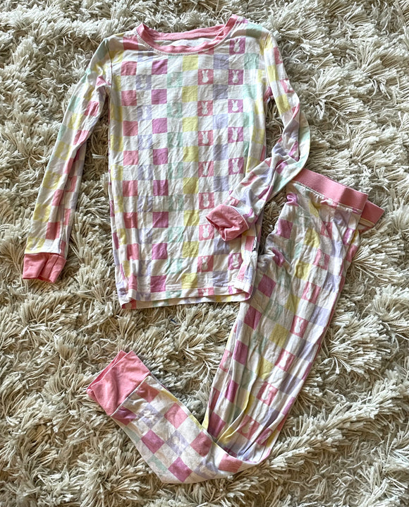 Dream Big Little Co Bunny Check Bamboo Set - 5/6