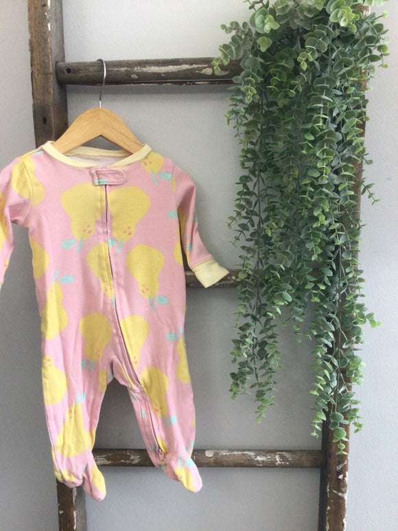 Carters pink pear sleeper-6M