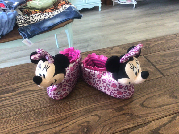 Leopard Minnie Mouse slippers- 7/8