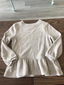 Cat & Jack waffle knit top- 3T