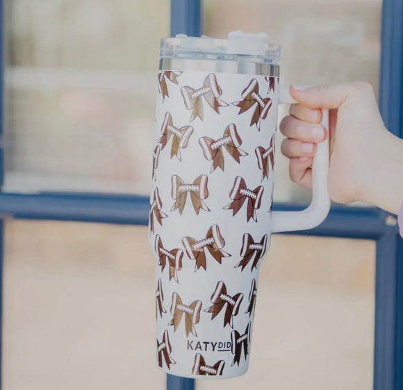 Football Bow Tumbler