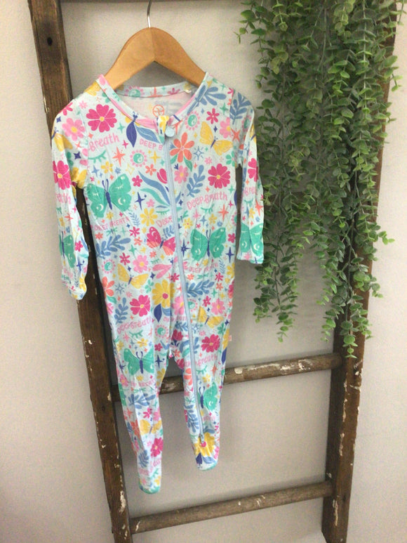 Floral deep breath bamboo sleeper-2t