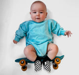 Aqua Acid Wash Bubble Romper