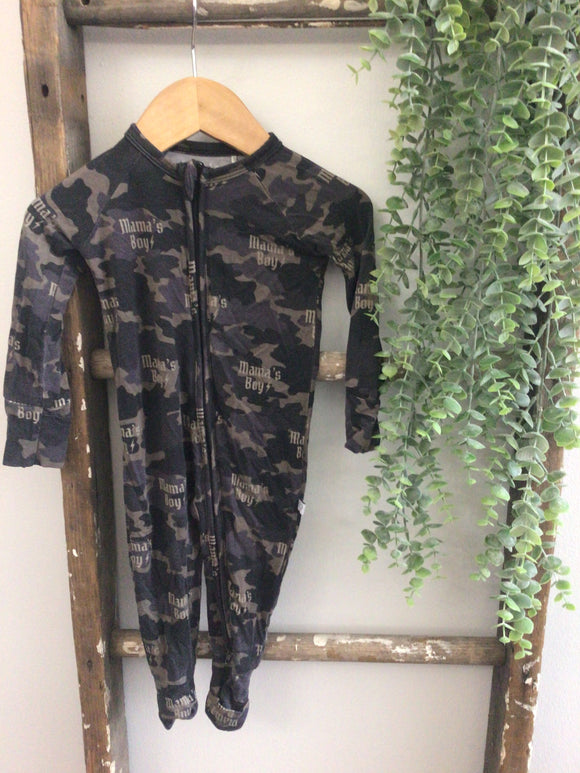 Mamas boy Camo sleeper-3/6M