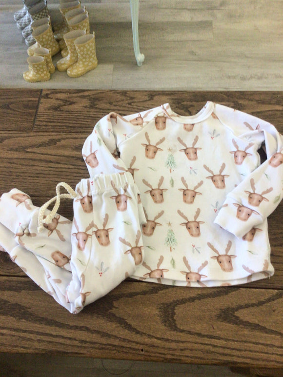 Little one shop reindeer set-12/18m