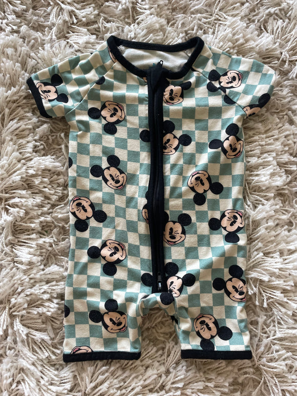 Little one shop mouse bamboo romper - 0/3M