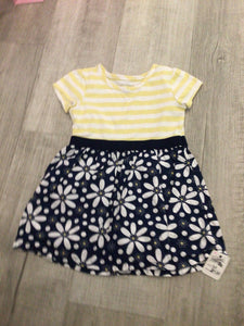 2t yellow and flowers dress