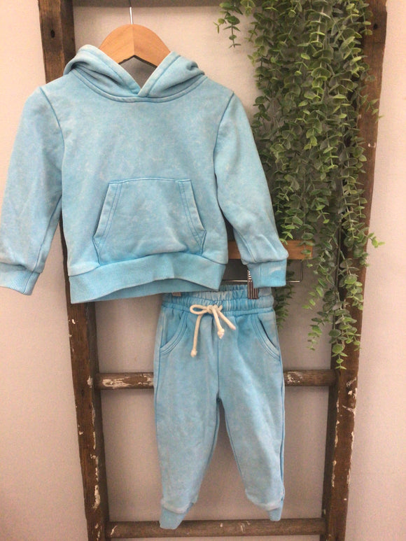 Smiley Daze light blue acid wash-12/18M