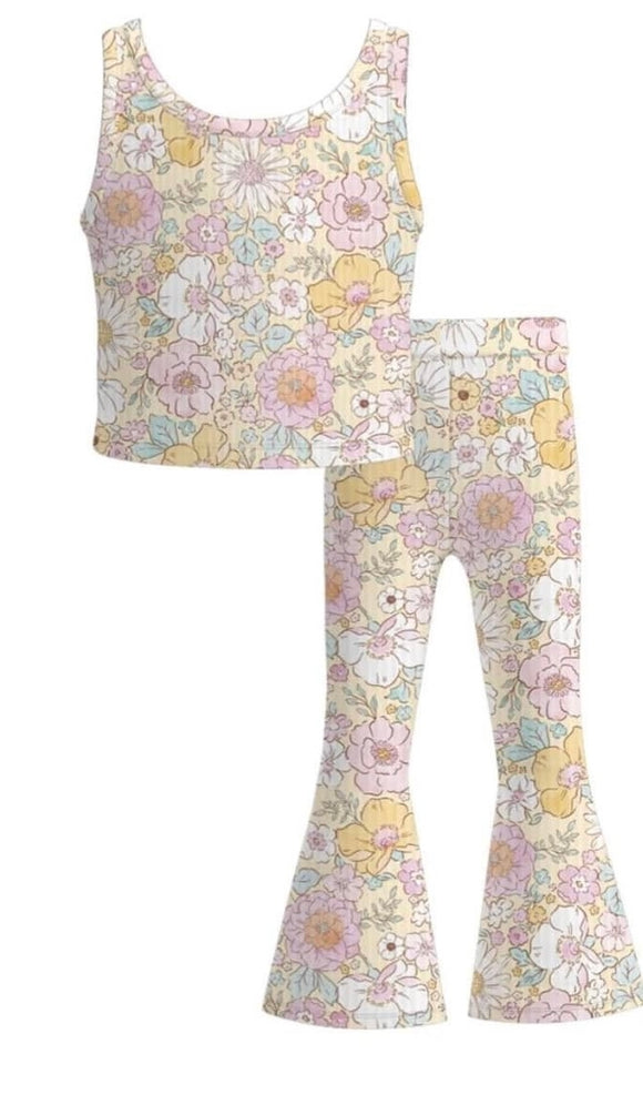 Ribbed floral bell sets