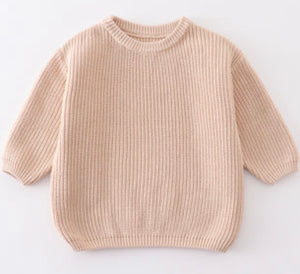 Tan Oversized Sweater