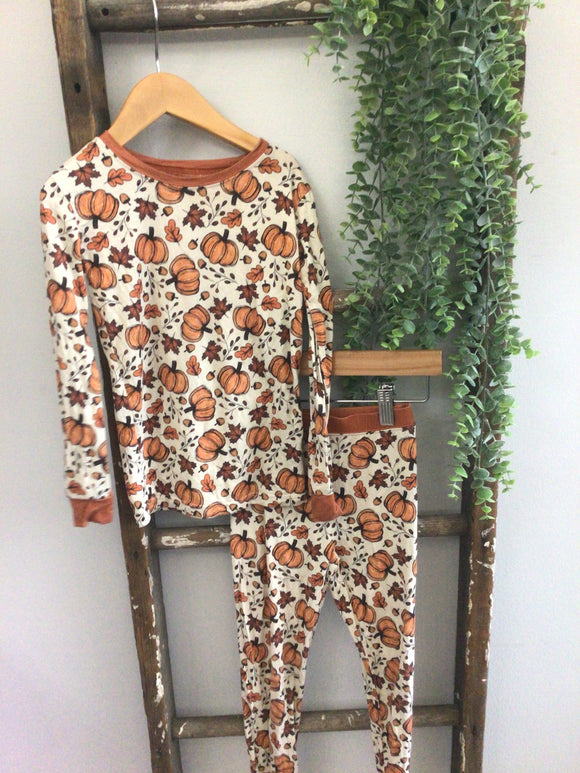 Fall pumpkin and leaves bamboo set-5