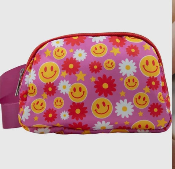 Smile Flower Crossbody Bag