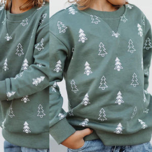 Green Tree Pullover