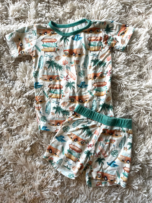 Little One Shop Beach Time Bamboo Short Set - 12/18M