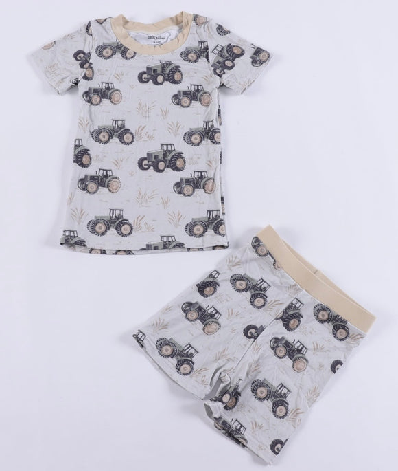 Bundles & Bliss Tractor Bamboo Short Set