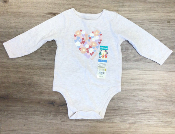 Color Heart Long Sleeve Onesie