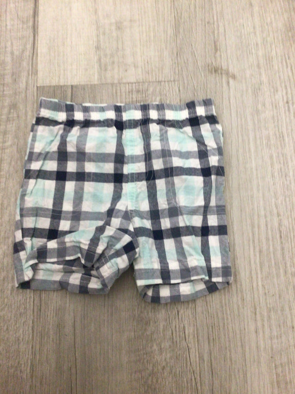 Carters plaid shorts-18M