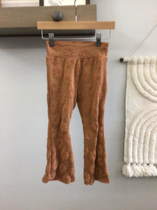Rust Orange Floral Bell Bottom 3T