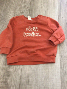 Oh so lovable crewneck-6/9M