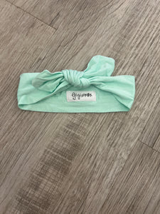 Gigi & Max Mint Bow- NB/0-3m