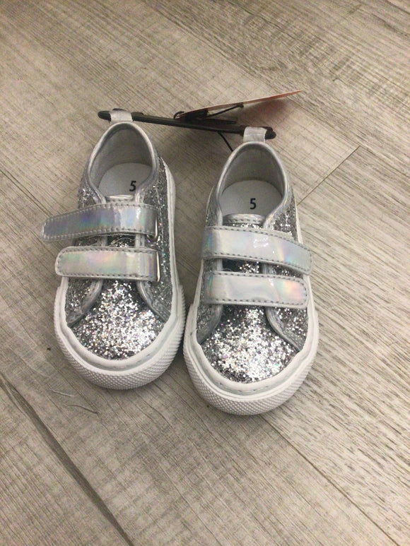 NWT silver sparkly tennis shoes-5