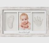 Baby Handprint & Footprint Keepsake Duo Frame