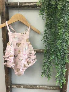 Angel Dear puppy bubble romper-6/12M