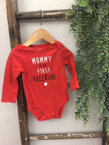 Mommy is my valentine onesie-9M
