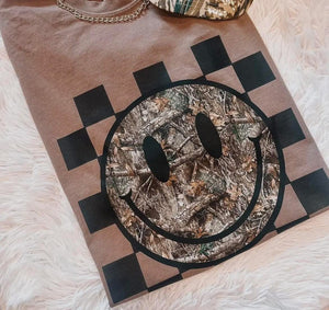 Camo Smiley Tee