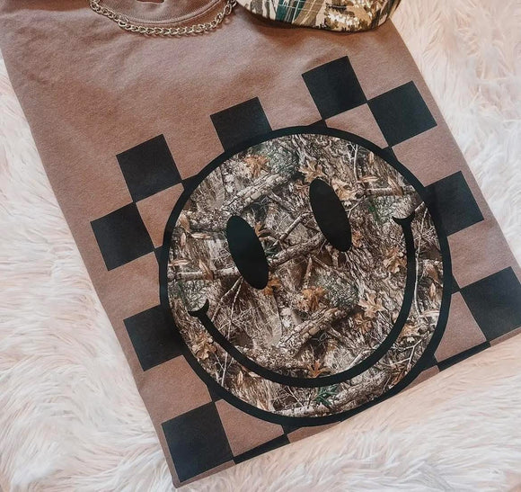 Camo Smiley Tee