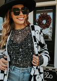 Spooky Halloween Mesh Top