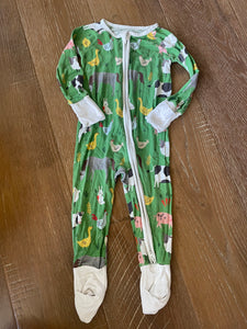 Little Sleepies Farm Animals Bamboo Sleeper - 6/12M