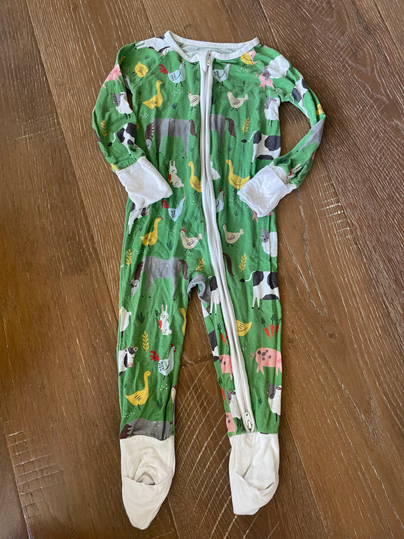 Little Sleepies Farm Animals Bamboo Sleeper - 6/12M
