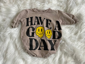 Have A Good Day Romper - 0/6M