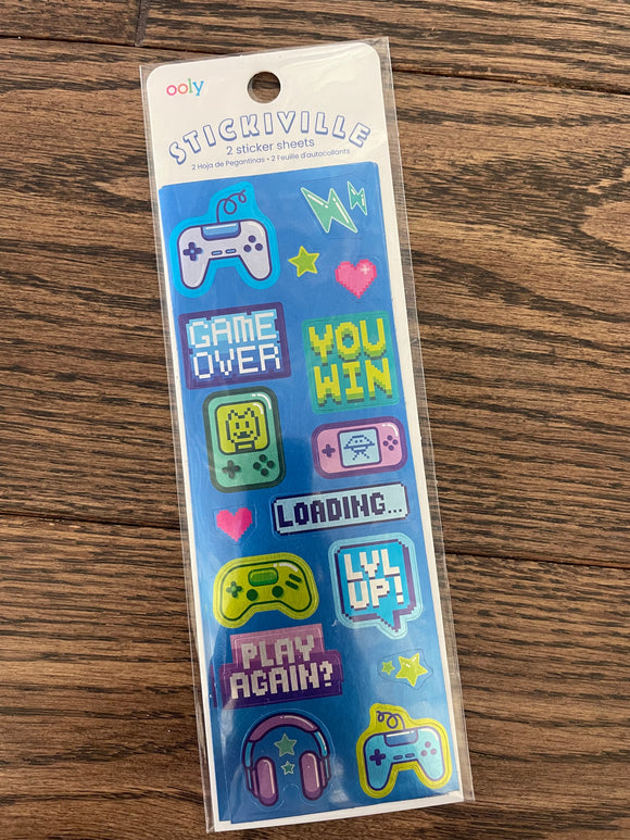 Gaming Sticker Sheets